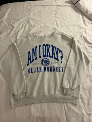 Meghan Maroney ‘Am I okay’ pullover Gray Size XL thumbnail 1