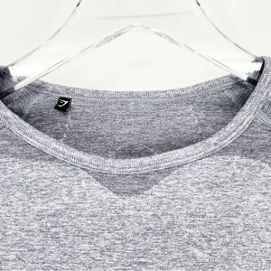 Gymshark Logo Tape Long Sleeve Crop Top‎ Women's Size S Blue Workout thumbnail 4