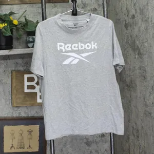 NEW Reebok Womens Graphic Identity T-Shirt Tee II7743 Medium Heather Gray XL thumbnail 3