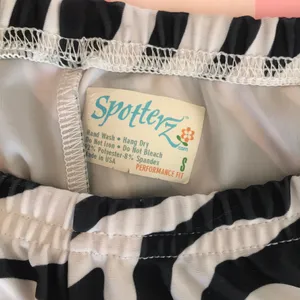 Spotterz Zebra Print Volleyball Spandex Shorts thumbnail 2