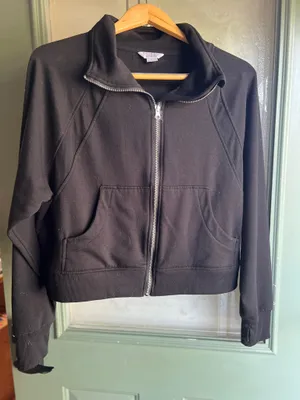 Danskin Jacket Zip-Up Athletic Black L  thumbnail 8