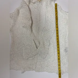 POL - Ivory/Oatmeal Loose Weave Cozy Cardigan Size Medium. G#34 thumbnail 12