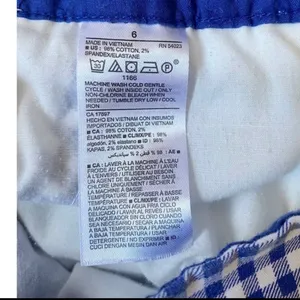 Old Navy Blue & White Patriotic‎ Everyday Gingham Shorts - 6 EUC thumbnail 6