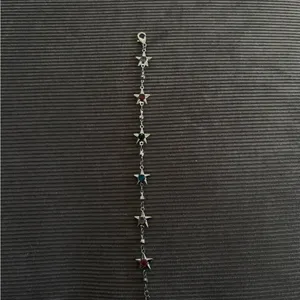 Sterling Star Charm Bracelet with Blue Accents thumbnail 3