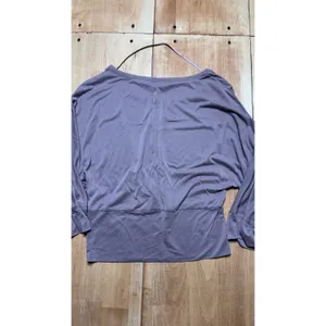 Delette by Anthropologie‎ Women Large DustyPurple Dolman Sleeve thumbnail 6