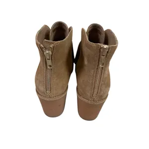 UGG‎ Brown Suede Tassel Ankle Boots Block Heel Boho Western 10 thumbnail 3