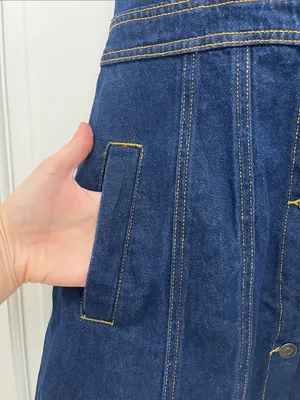 Future Collective Alani Noel Sleeveless Collared Denim Mini Dress - Size 4 thumbnail 7