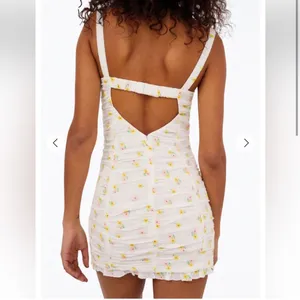 For Love & Lemons Celia Mini Dress Embroidered Floral Mini Dress NWT Girly thumbnail 4