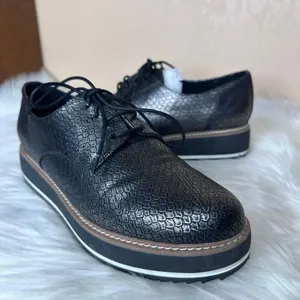 Exé Platform Loafers Metallic Black Scale Print Size 41 thumbnail 11