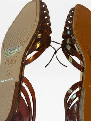 Time and Tru Women's Huarache Jelly Sandals Flats Sz 11 NWT thumbnail 8