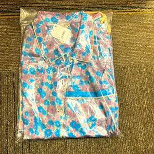 NWT Free People Pillow Talk Pajama Short Set Size L Cool Lavender Color Multi thumbnail 4