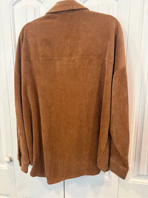 Maurices tan corded Shacket size XXL thumbnail 2
