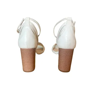 Lulus Shayla White Ankle Strap Heels Womens Size 8.5 thumbnail 7