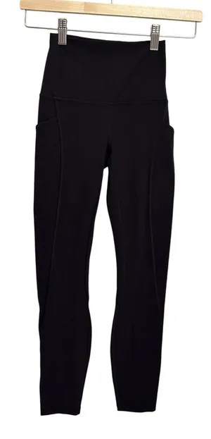 Lululemon Align High-Rise Pant with Pockets 25" Black size 2 authentic NWT thumbnail 1