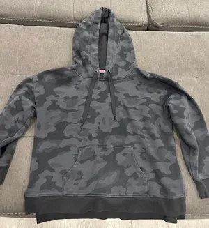 Calvin Klein Black Camo Cropped Hoodie thumbnail 1
