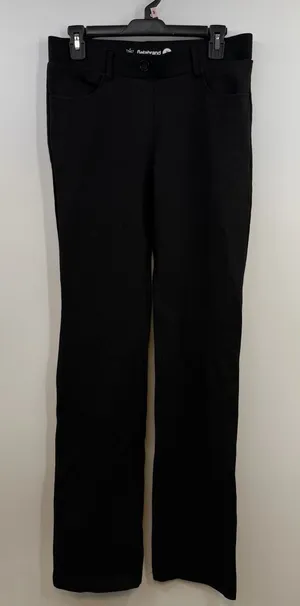 Betabrand Dress Pant Yoga Pants M Long Black Straight Leg Ponte 34 Inseam thumbnail 1