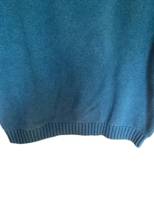 Lands End Turquoise Crew Neck Sweater thumbnail 8