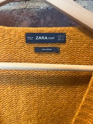 Warm Knit a Mustard Cardigan Sweater thumbnail 6