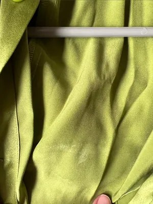 Reformation Alaine Dress Satin Long Sleeve Mini Green Size 0 thumbnail 5
