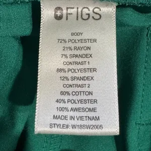 Figs Medical Healthcare Jogger Scrub Pants in Green Women's Size S thumbnail 6