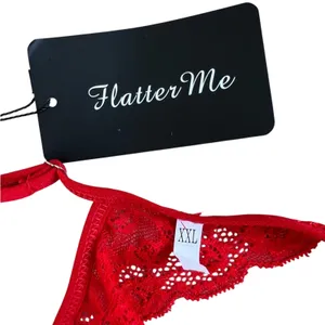 Flatter Me Lipstick Red Lace 2-Piece Crotchless Sexy Lingerie Set sz XXL NEW Tag thumbnail 4