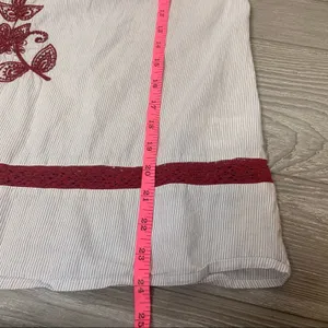 Anthropologie velvet by graham & Spencer Ola embroidered peasant top‎ Sz M thumbnail 9