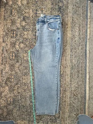 Abercrombie & Fitch The Ankle Straight Ultra High Rise Jeans Light Wash Size 33 thumbnail 5