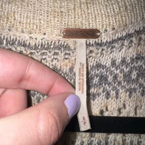 Free People Striped Open-Front Cardigan thumbnail 2