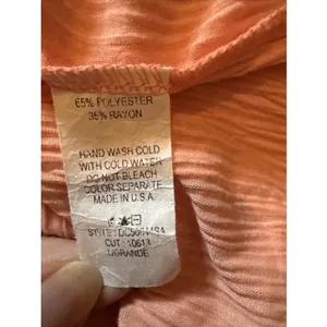 Ces Femme Coral Sleeveless‎ Maxi Dress Goddess Style Large Beach Resort Vacation thumbnail 7