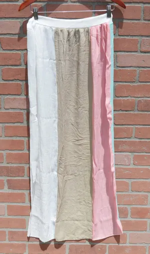 Colorblock Bikini Cover Up Side Tie Beach Skirt thumbnail 2