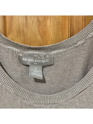 Banana Republic Tan Sleeveless Knit Tank Top Small thumbnail 2