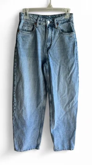 &Denim Light Blue Women's Boyfriend Jeans size 2 baggy loose fit high waist thumbnail 1
