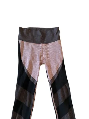 ALO Mauve Black Colorblock Leggings Size Small thumbnail 4