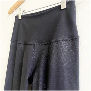 Beyond Yoga High Waisted Metallic Sparkle Leggings Black Women's Size Small thumbnail 9