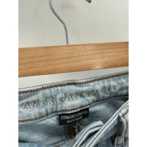 American Eagle AEO Jeans Women 0 Blue Light Wash Denim‎ Distressed Mom thumbnail 6
