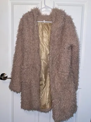 Amazon Faux Fur Jacket With Hood thumbnail 1