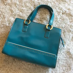 Tommy Hilfiger Turquoise Handbag thumbnail 1