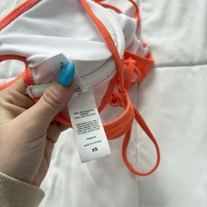 Salt + Cove Womens‎ Size XS Underwire Bikini Top Orange Padded Summer Beach thumbnail 6