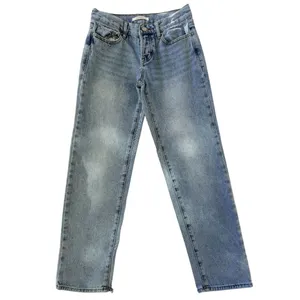 PacSun Womens Light Wash Low-Rise Straight Jeans With Button Fly Size 23 thumbnail 2
