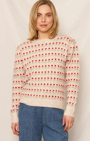 En Creme Ellie Rose Sweater in size Small/Medium. Fuzzy and soft thumbnail 1