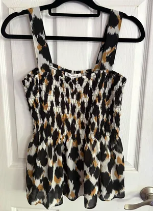 Rose + Olive Dressy tank top thumbnail 1