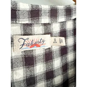 Faherty | Isha Gingham Dress | Black White Check Mini Dress | Sz XS thumbnail 6
