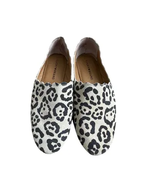 Lucky Brand Cloeey Leopard Print Suede Scalloped Loafer Shoes Women’s Size 8 thumbnail 2