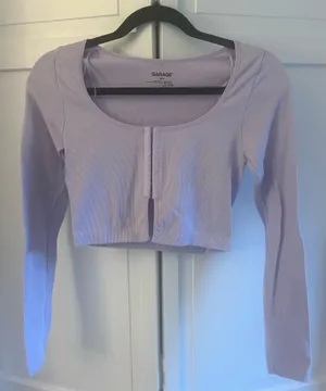 Garage Long Sleeve Crop Top thumbnail 1