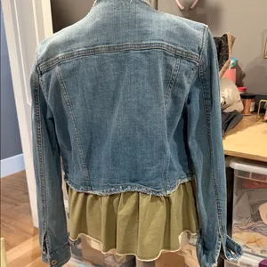 Anthropologie Pilcro and the‎ letterpress Denim and Olive Jean Jacket small thumbnail 3