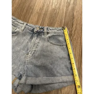PACSUN‎ - Blue Denim Mom Shorts, Women's 26, MUST SEE! 100% Cotton thumbnail 3