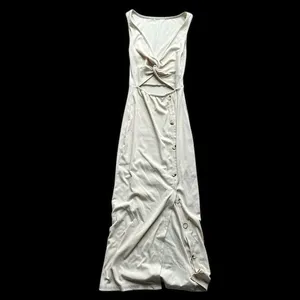 Amazon Nude Cutout Knotted Midi Dress size Large thumbnail 3