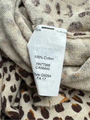 J. Crew Leopard Print Cotton Tee Shirt Women’s XL thumbnail 3