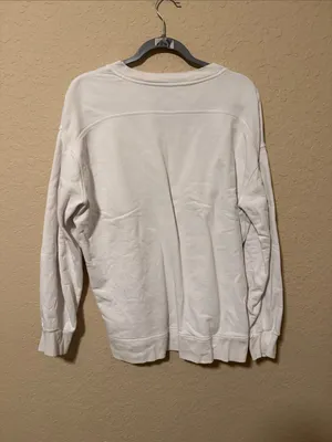 lululemon athletica White Crewneck Sweatshirt 25" p2p 29" long thumbnail 2