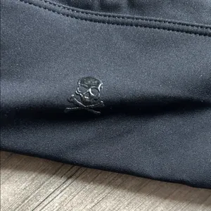 SoulCycle Black Sports Bra with Yellow Detail thumbnail 3